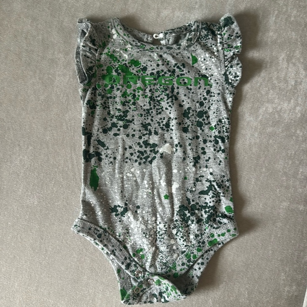 Oregon Ducks onesie, 0-3 months